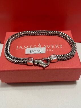 James Avery Square Foxtail Link Bracelet